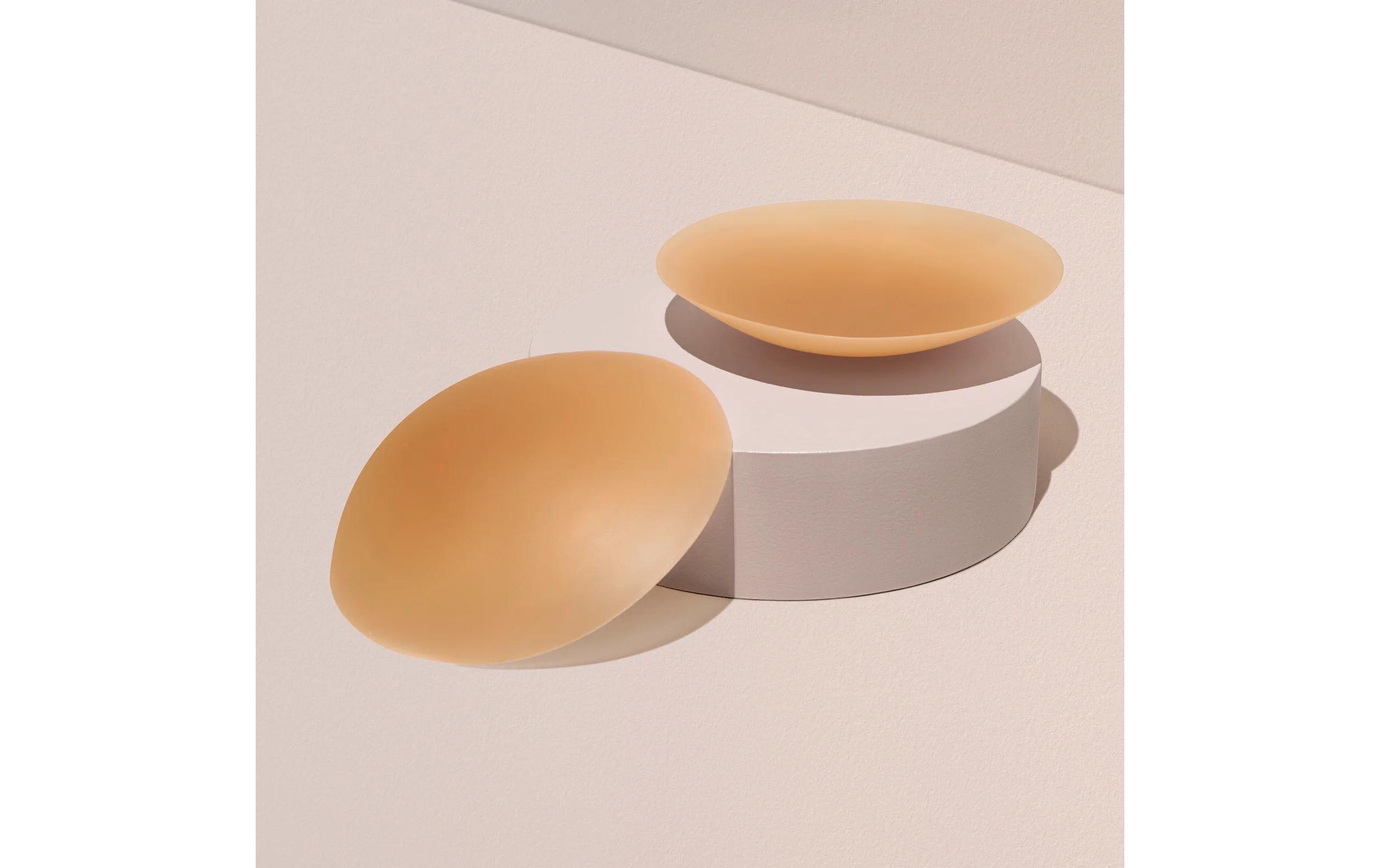 Silikon Nippel Pads dunkles nude 2 StückUnsichtbarer Halt für jedes Outfit