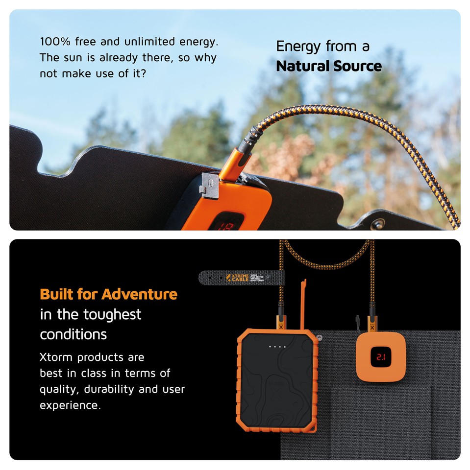 Xtorm - SolarBooster 14W - Foldbart solpanel
