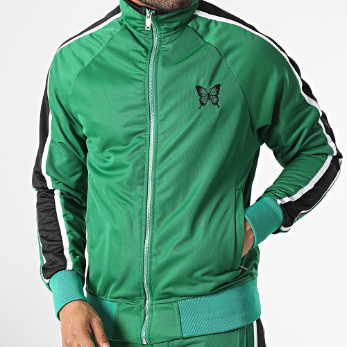 Ensemble De Survetement A Bandes LL722 Vert