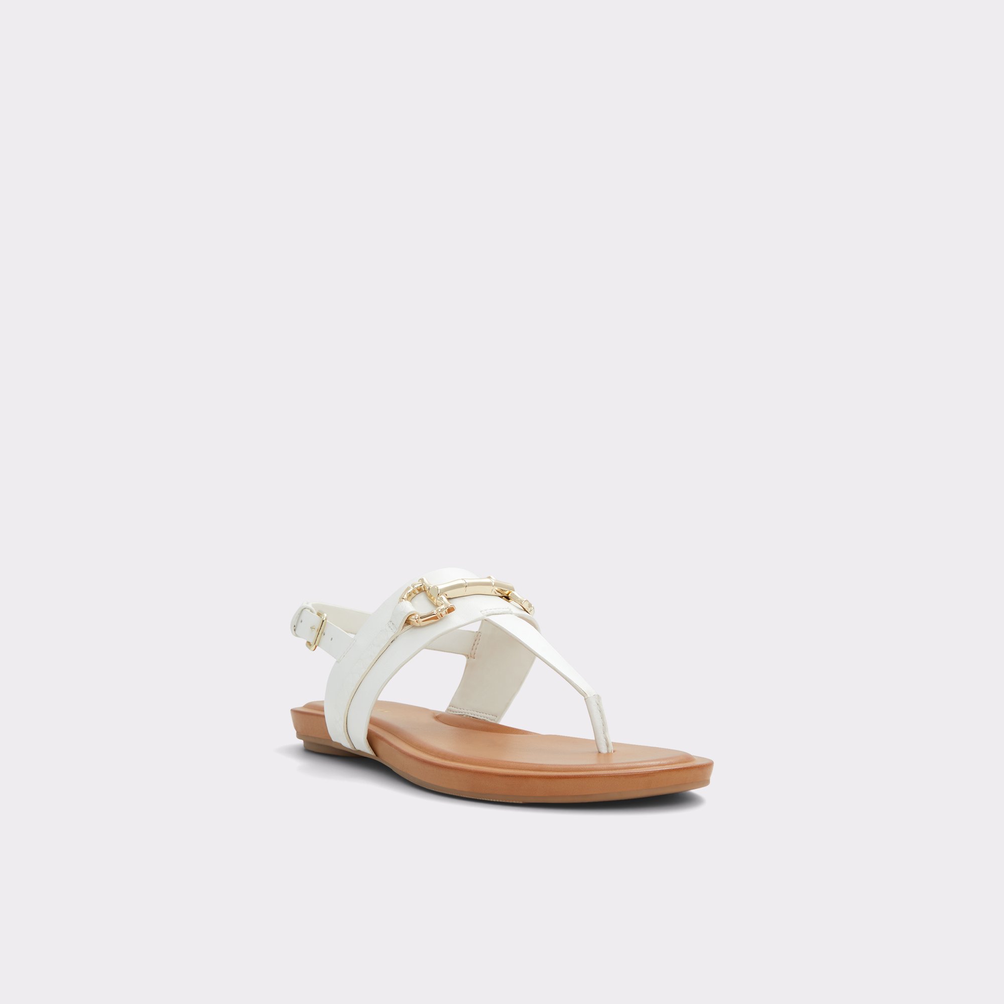 Tany White Women Flat Sandals