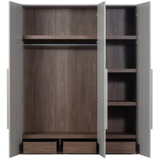 Kleiderschrank RENS 165 x 210 cm Kieselgrau