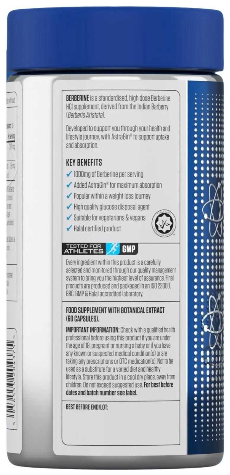 Applied Nutrition Berberina 1000 mg 60 cápsulas