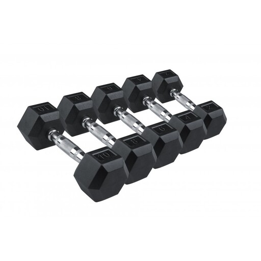 Conjunto de halteres hexagonais de 17,5 kg. Vimas Sport