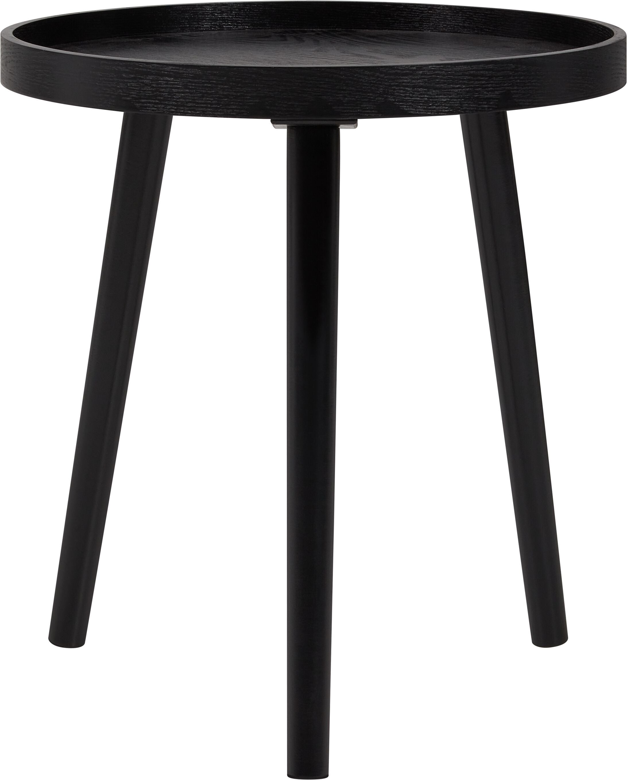MAILA Beistelltisch - Schwarz / B: 40.0 cm x T: 40.0 cm x H: 44.0 cm