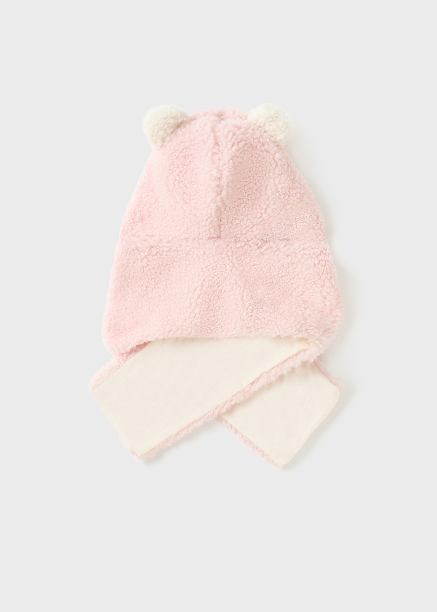 gorro-cachecol para recém-nascido