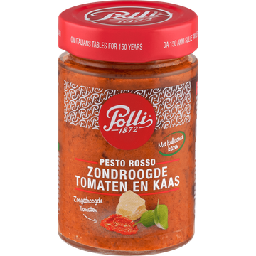 Polli Pesto Rosso Zondroogde Tomaten en Kaas 190 g