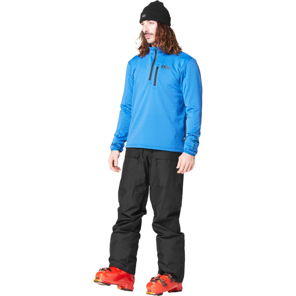 Picture Bake Grid Fleecepullover Herren deep ultramarine