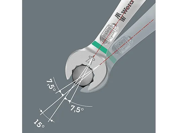 Wera 05020231001, 8,10,11,11,12,13,13,14,14,15,16,17,18,19 mm, CE, 11 stk