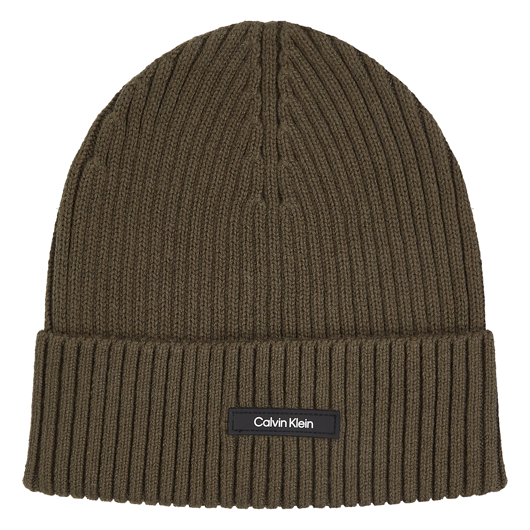 Bonnet côtelé en coton bio et cachemire | Vert