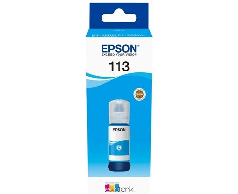 Epson 113 EcoTank Pigment Cyan ink bottle