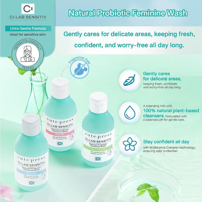 Cute Press - CI-Lab Sensitiv Natuurlijke Probiotische Vrouwelijke Wasgel