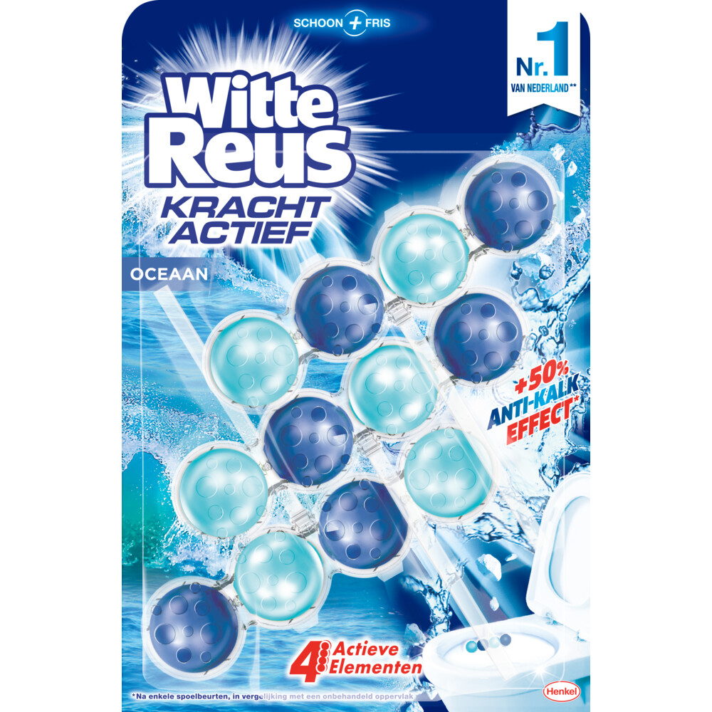Witte Reus Toiletblok Kracht Actief Oceaan3 stuks