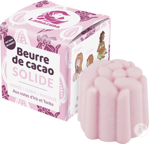 Lamazuna Beurre De Cacao Solide Aux Notes D'Iris Et Tonka 55g