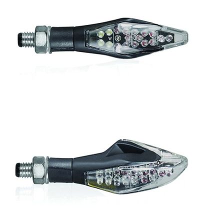 Clignotant Chaft Wanted à led avec feux de stop (La paire) Universel - Noir