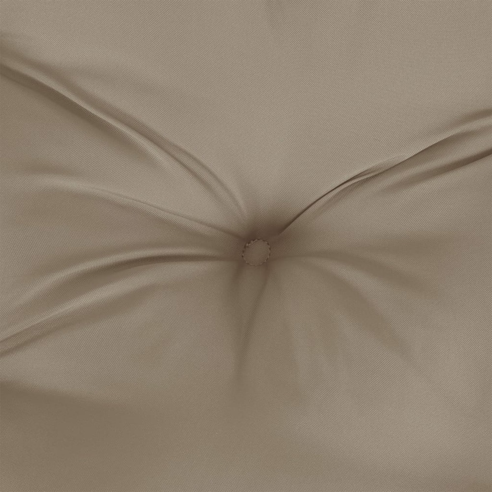 Coussins de banc de jardin 2 pcs taupe 120x50x7 cm tissu oxford