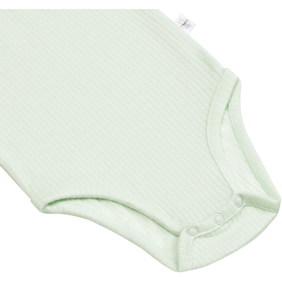 LÄSSIG Baby Body langarm gerippt mint