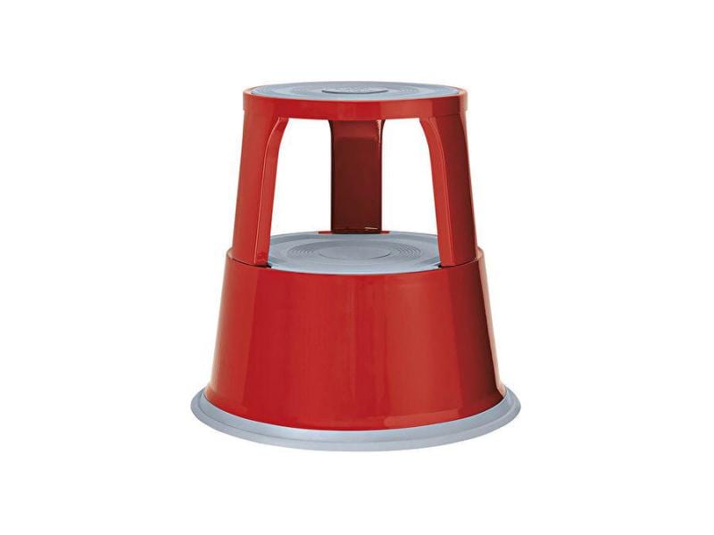 WEDO Hocker Step Metall, Rot Rollhocker aus Metall