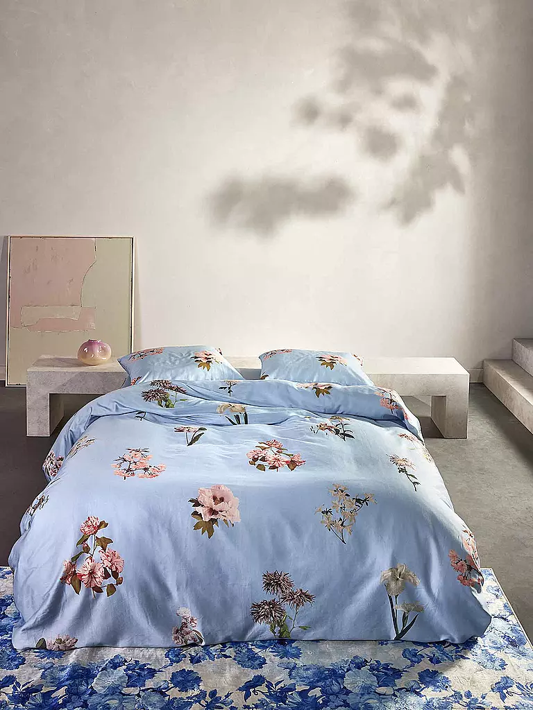 ESSENZA Satin Bettwäsche ANNABELLA 70x90cm/140x200cm Zen Blue hellblau