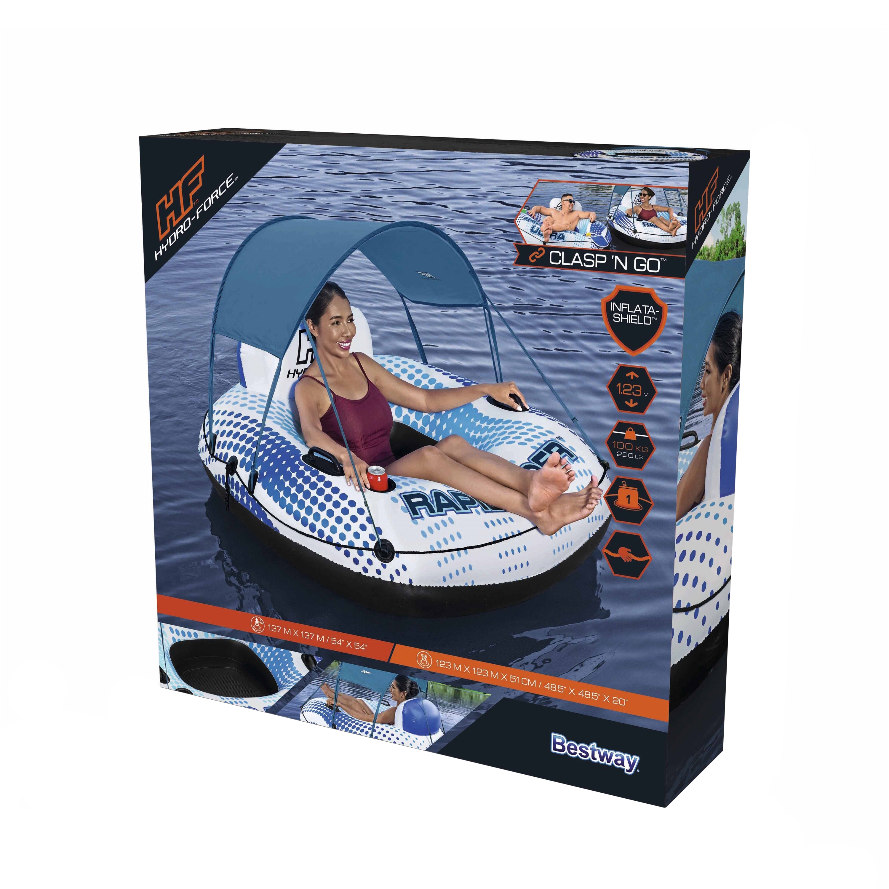 Schwimmring Sessel Rapid Rider mit Dach 123 cm