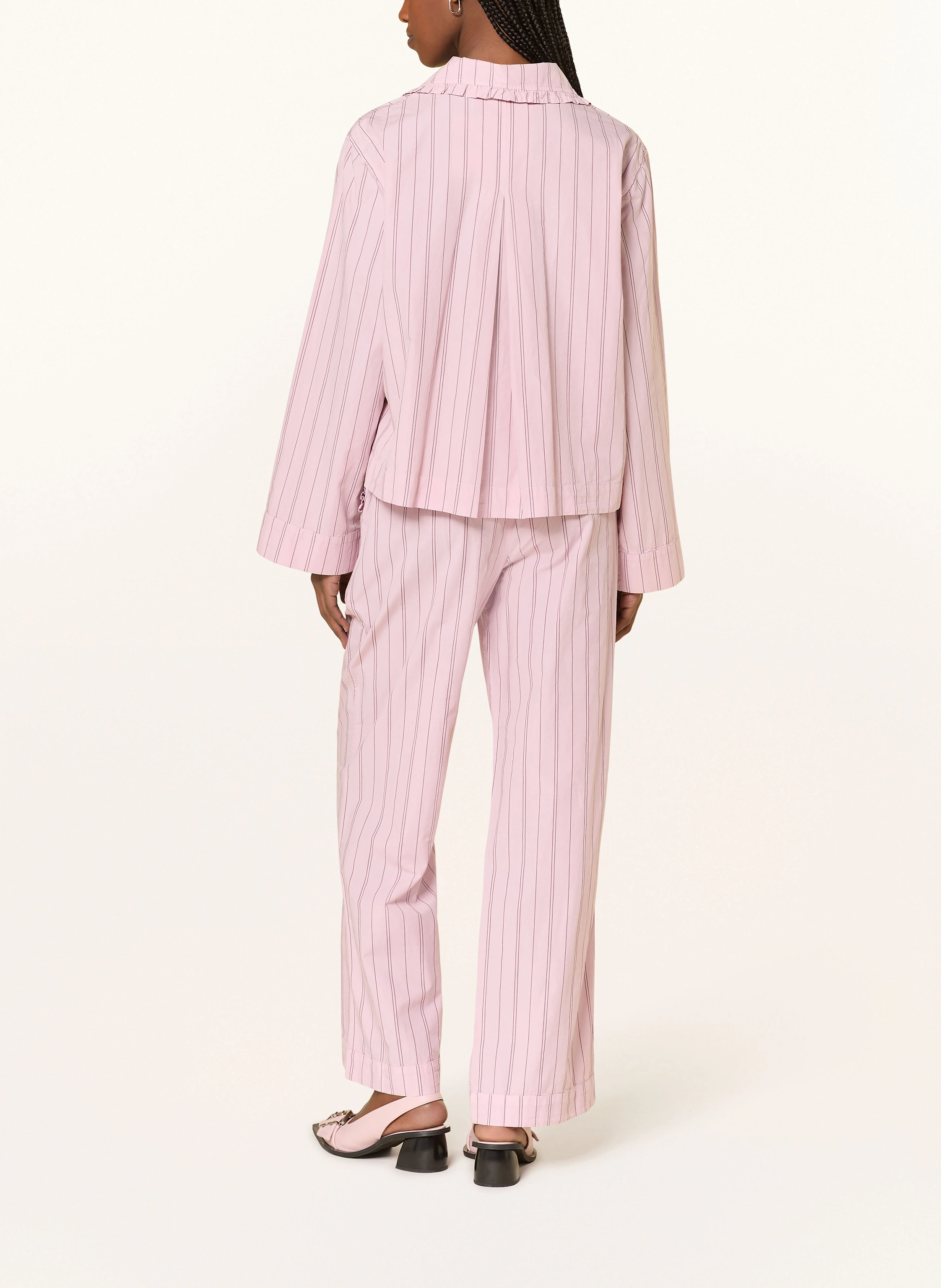 GANNI Bluse mit Rüschen