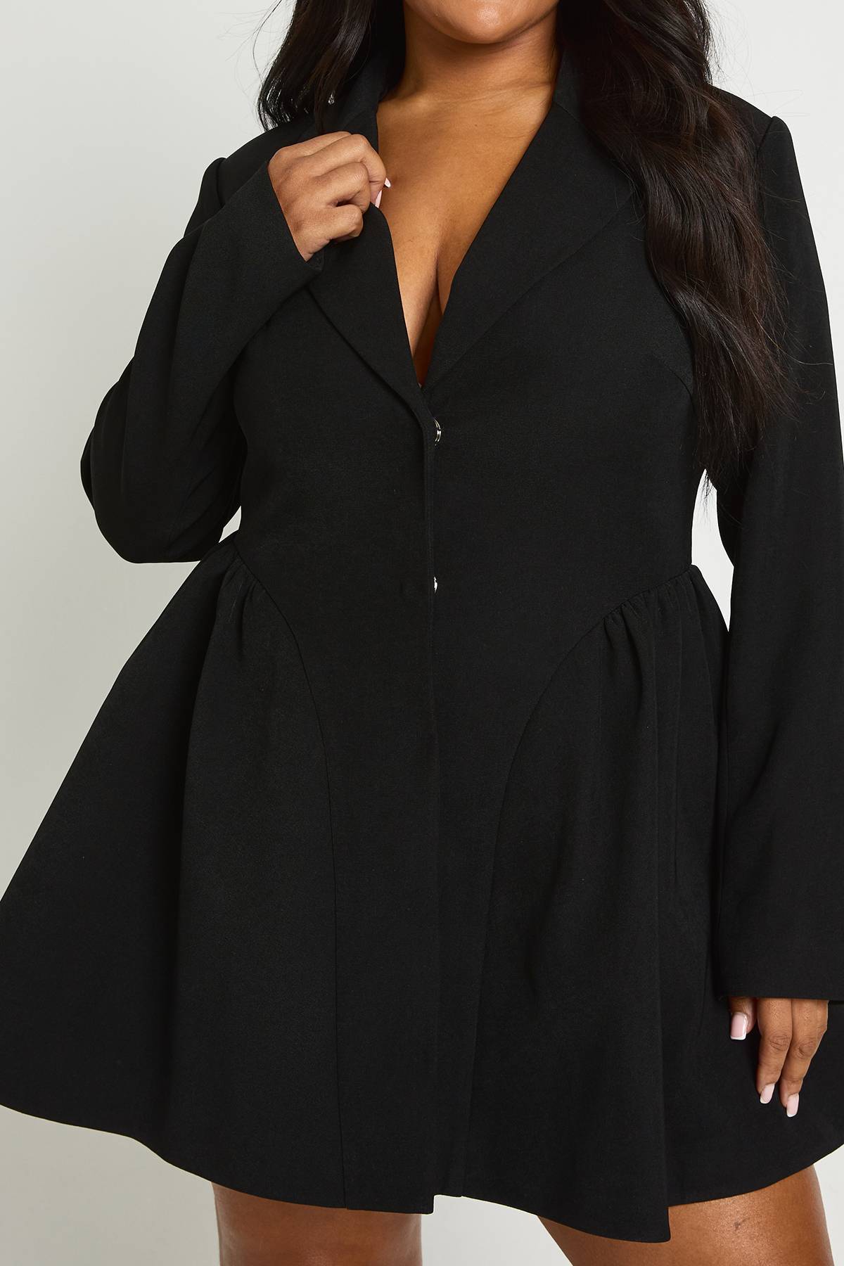 boohoo Plus Jupe Patineuse Robe Blazer