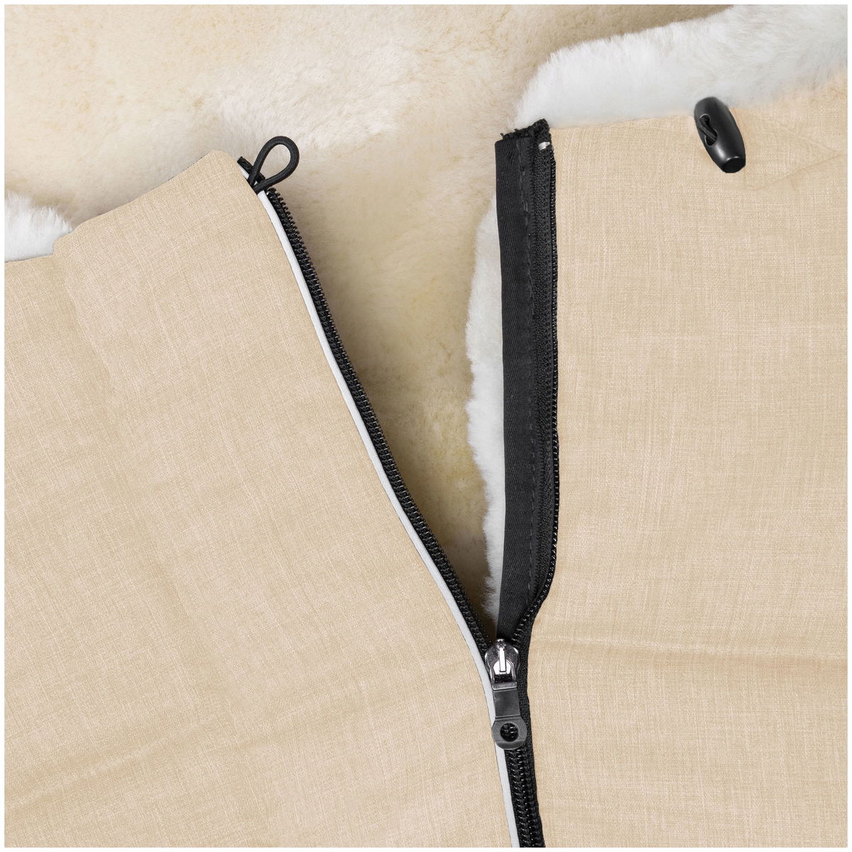 Werner Christ BabyWerner Christ Baby   TULAvario Lammfellfusssack cloud beige