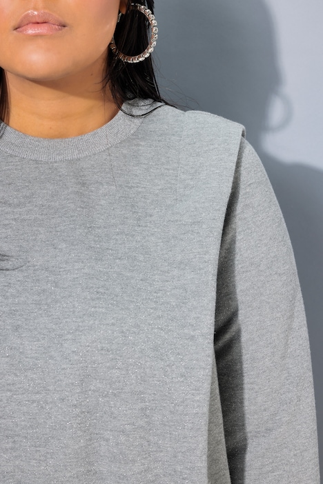 Sweatkleid, oversized, betonte Schultern