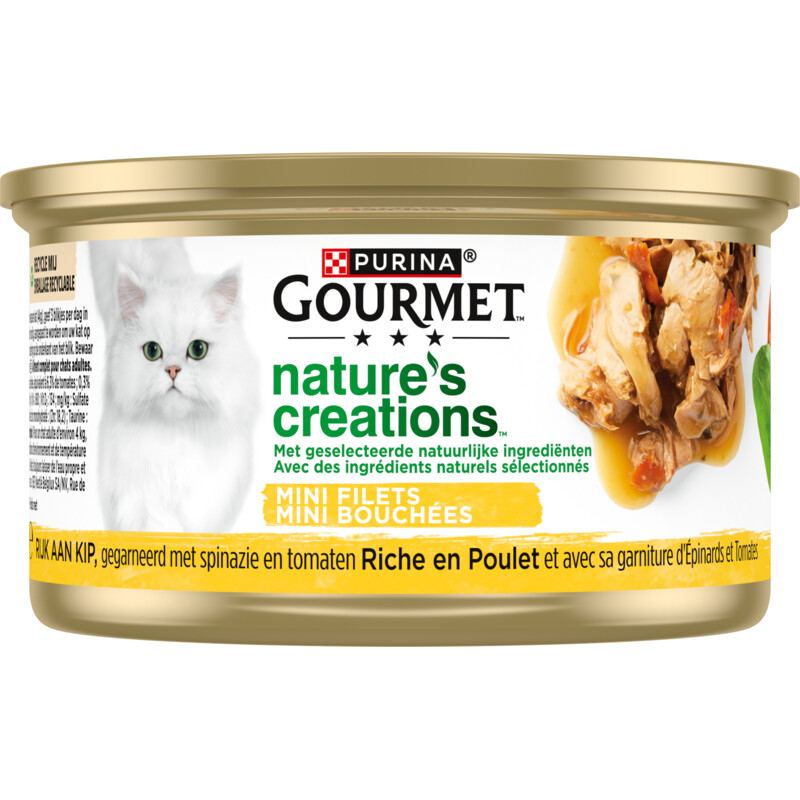 Gourmet Nature's creations met kip & spinazie