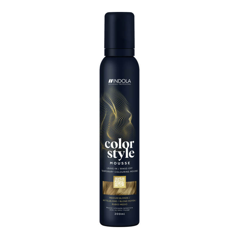 Mousse Colorante Blond Moyen Color Style Mousse Indola Vegan 200ml