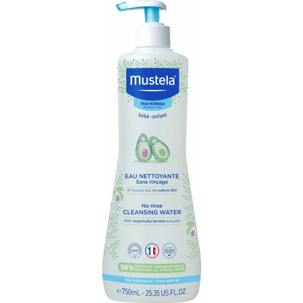 Mustela Baby ReinigingswaterZonder Spoelen Normale Huid750 ml