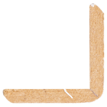 Hoeklat MDF wit folie 28x28 mm 260 cm