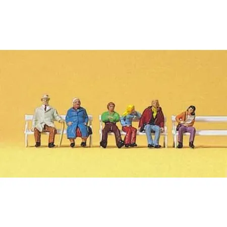 Preiser 10027 - Paare auf Bänken, Spur H0