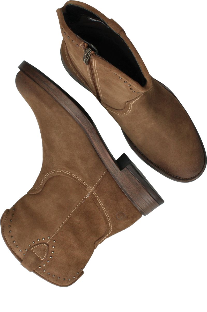 Tamaris Enkellaarsjes Cognac Dames