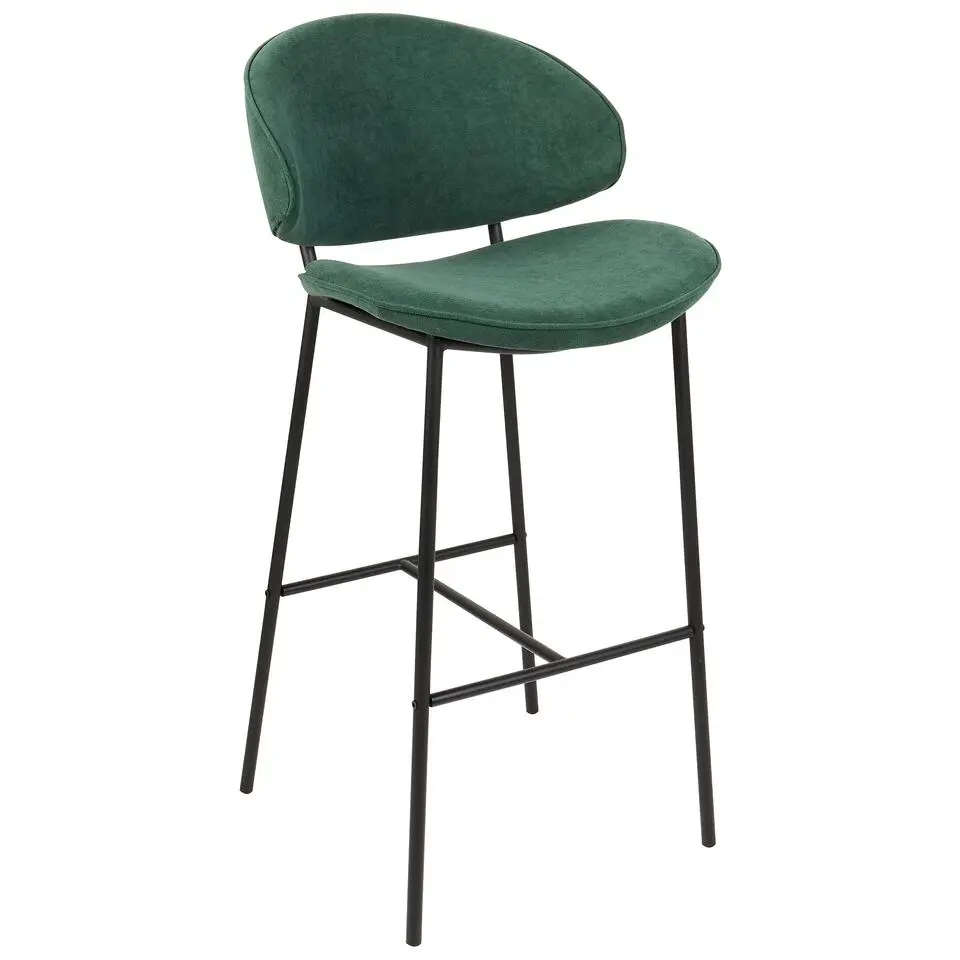 KIANA - Barkruk set van 2 - Groen - Polyester