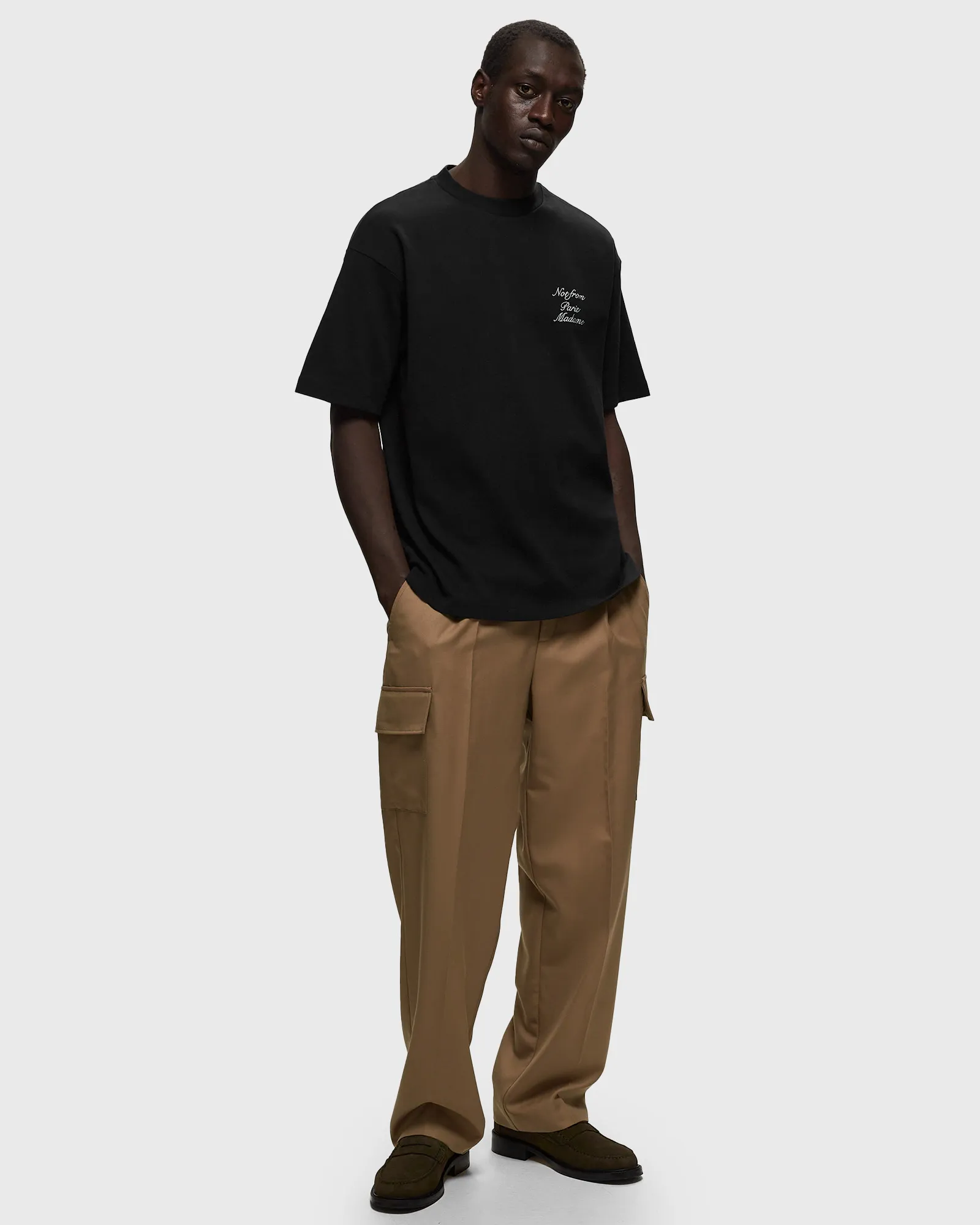 Drôle de Monsieur Le T-Shirt Slogan Cursive