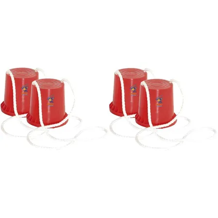 Hudora 2 Paar Topfstelzen Joey (Rot + Rot)