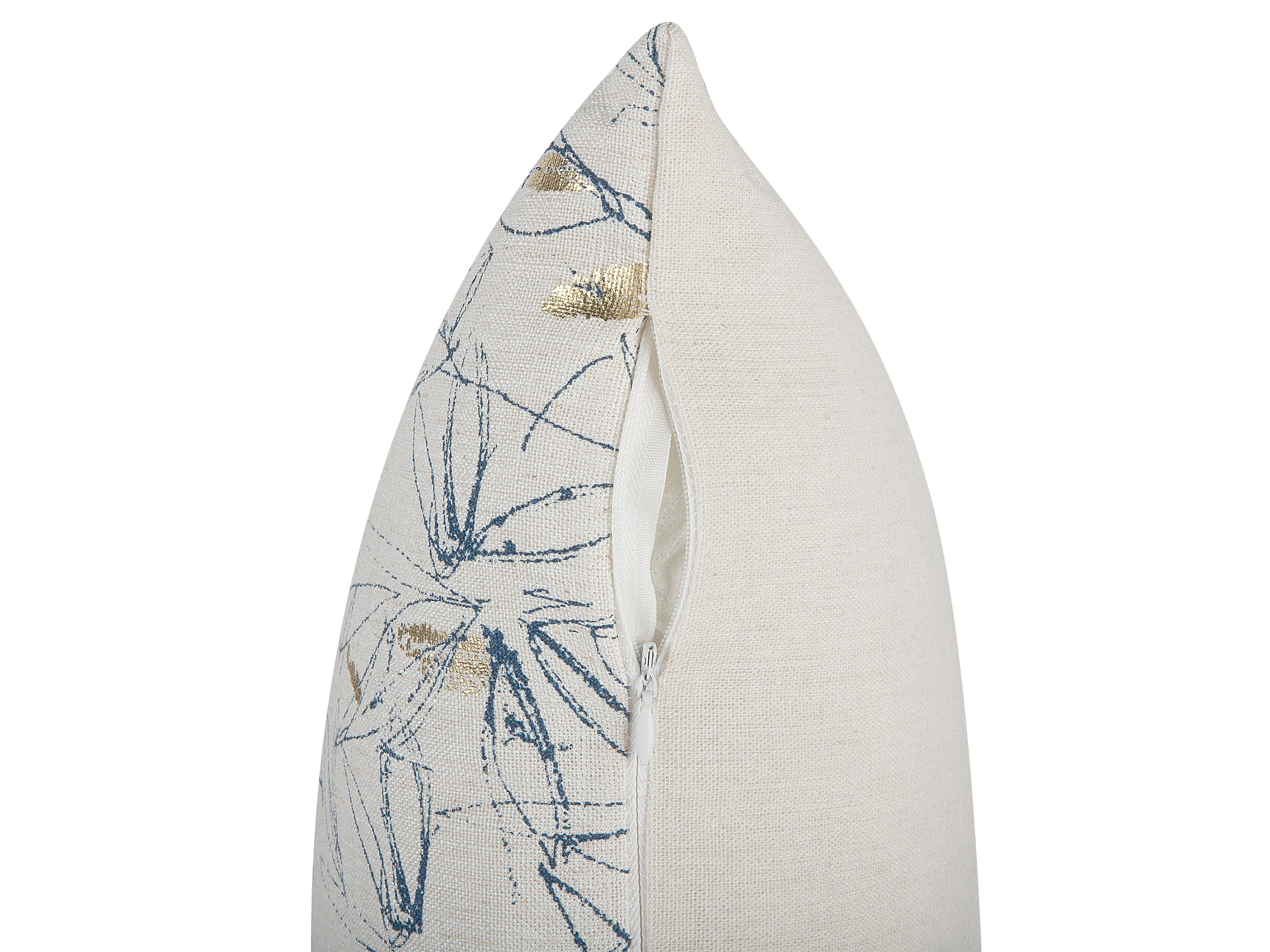 Set van 2 sierkussens ARBOR 45 x 45 cm Beige bloempatroon