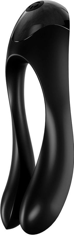 Satisfyer - Candy Cane - Vingervibrator - Oranje - Medisch Siliconen