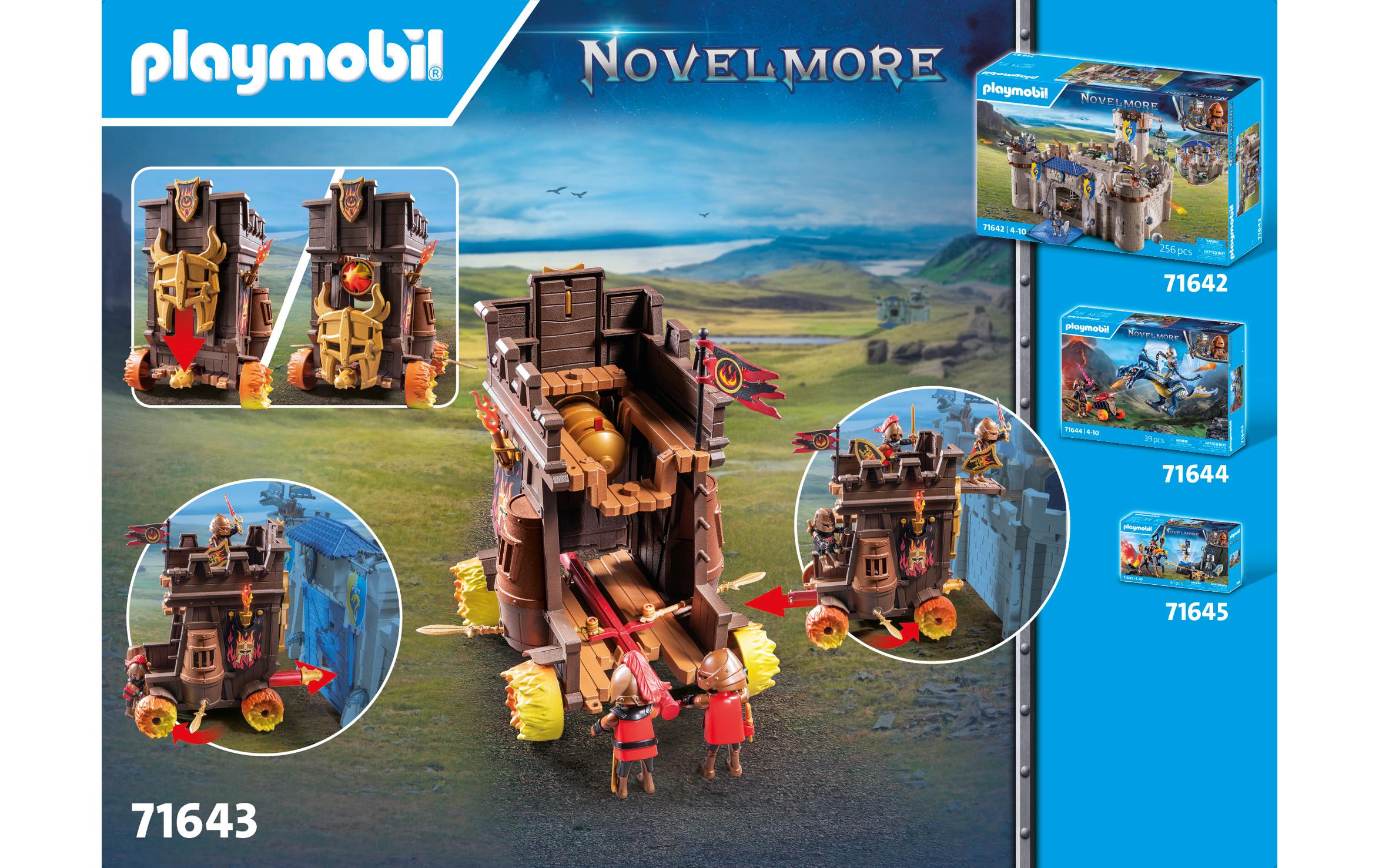 Novelmore Angriffswagen mit Feuerkanone 71643Ritter-Spielset