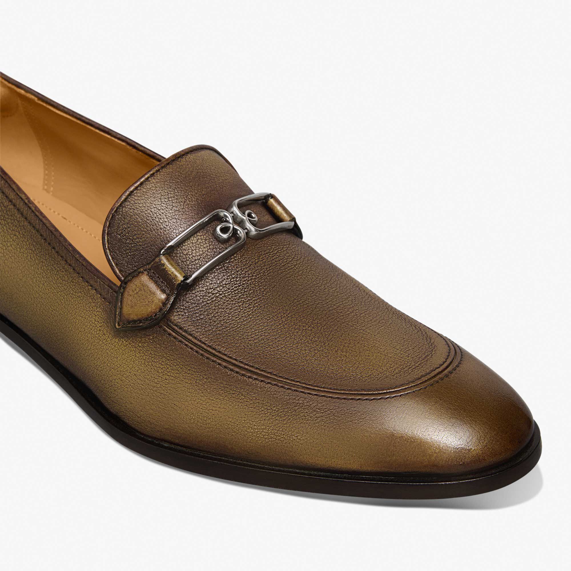 Mocassin B Volute En Cuir
