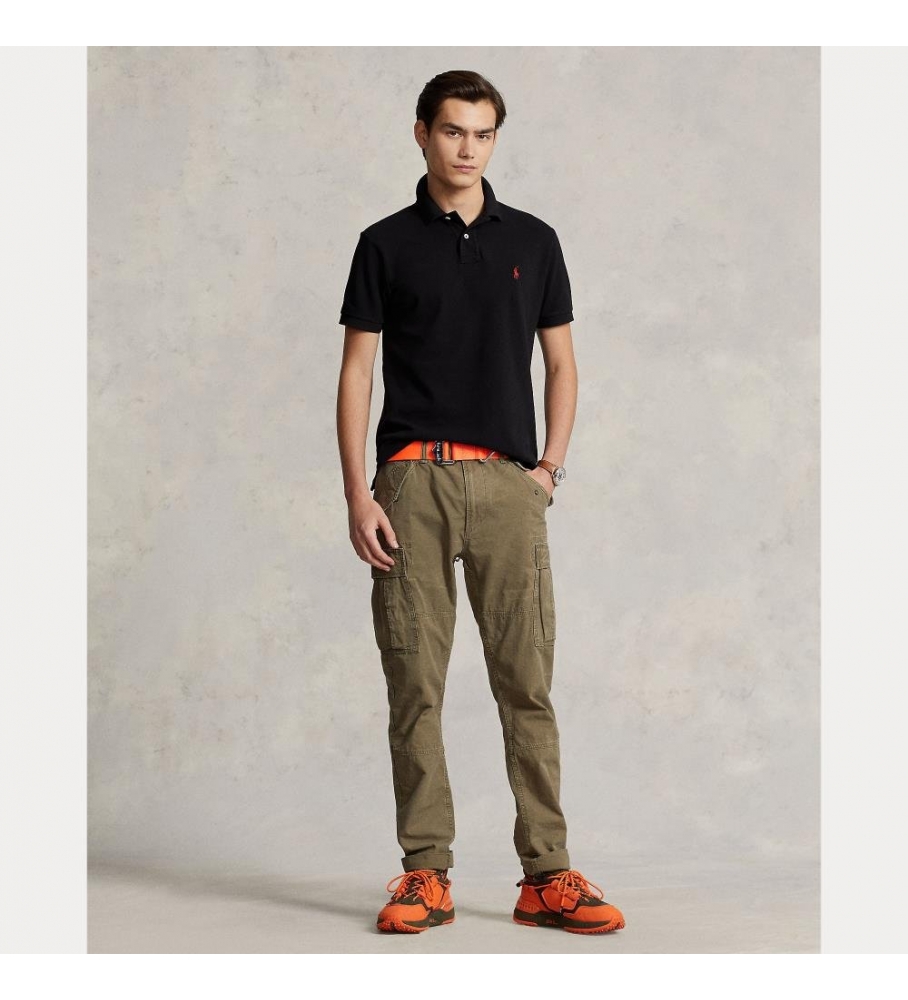 Polo Ralph Lauren Slim Fit Piqué Preto