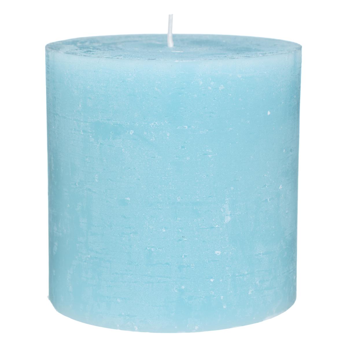 BOUGIE RONDE OLIA TURQUOISE D.10X10CM