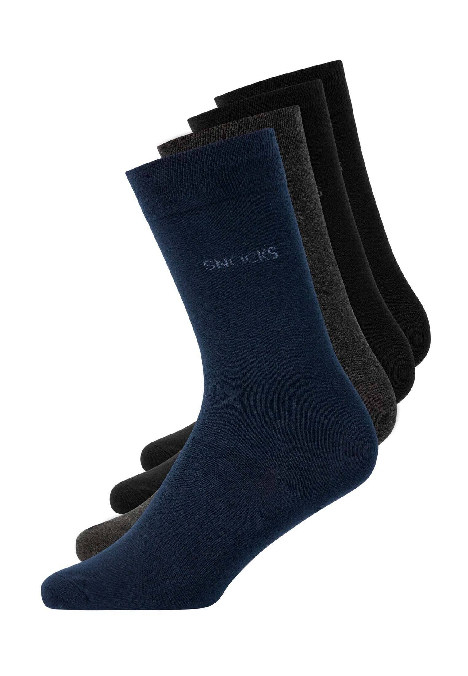 SNOCKS| Herren Business Socken aus Bio-Baumwolle 4er-Pack