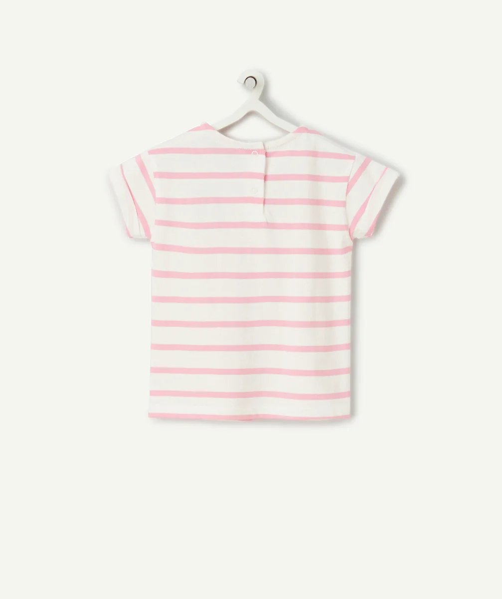 t-shirt bébé fille en coton bio avec message fan de maman