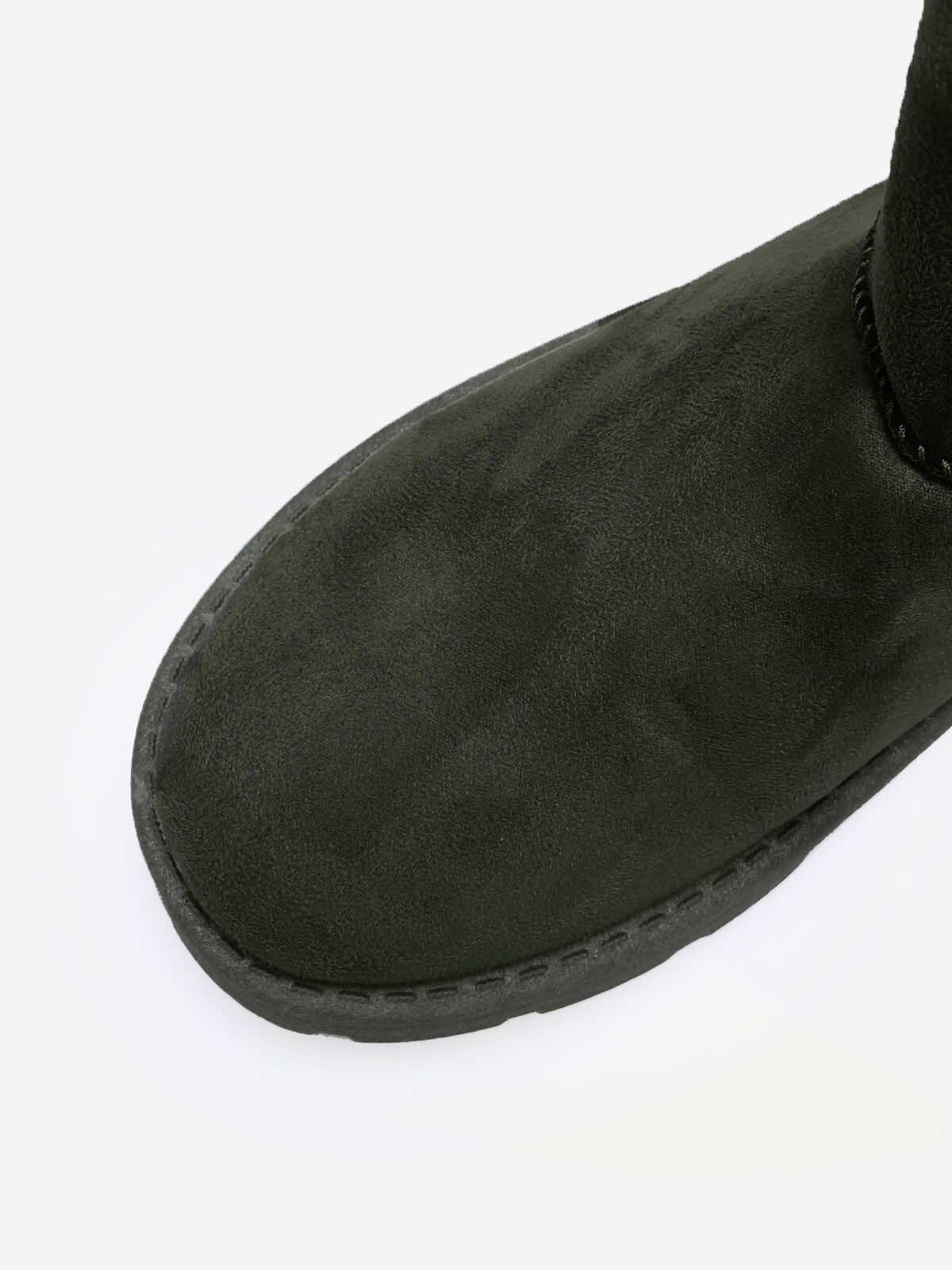 Boots en suédine fourrées- Vert
