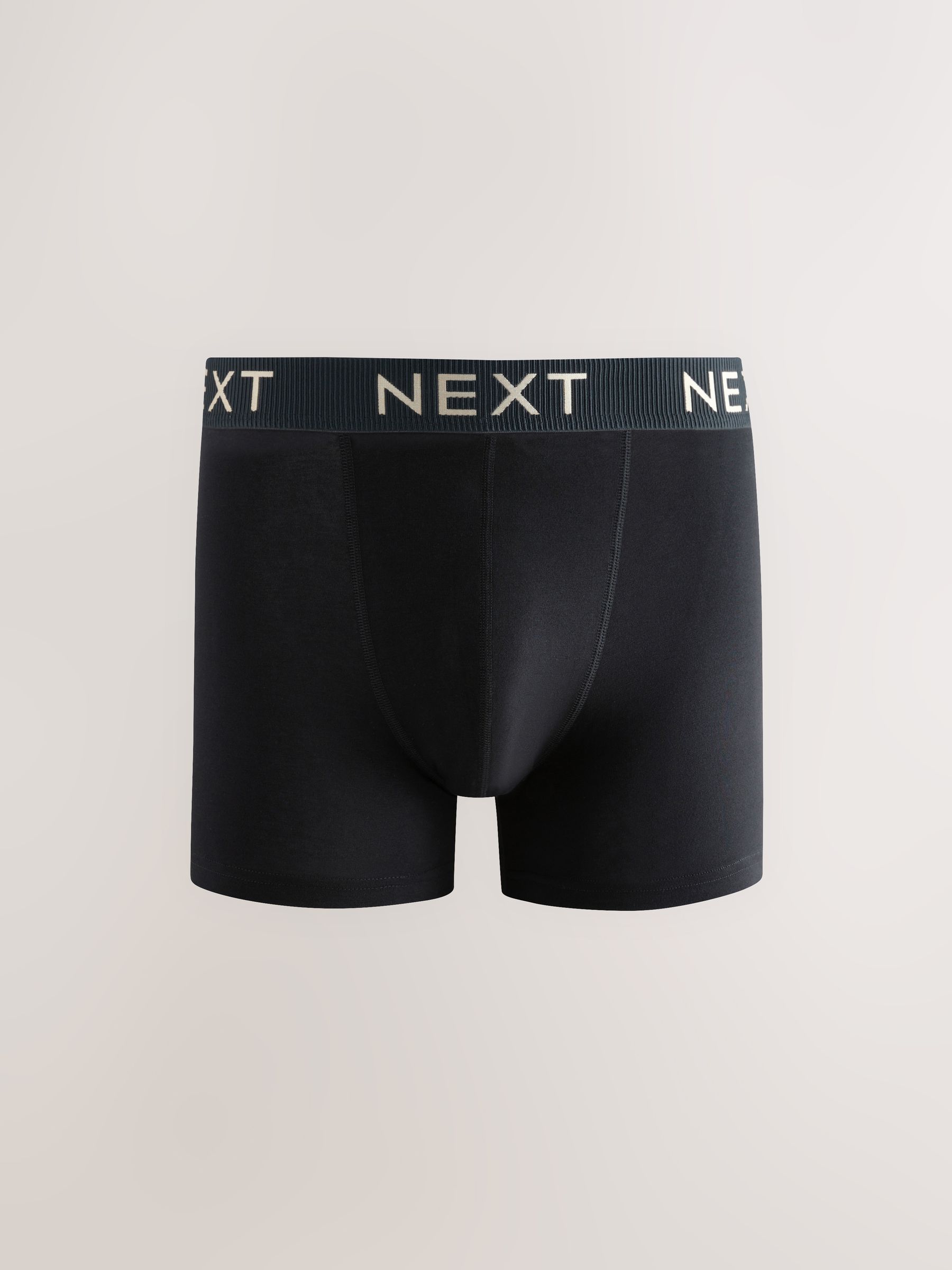 Zwarte tailleband met pastelkleurige textuur - Katoenrijke trunk boxershorts verpakking van 10