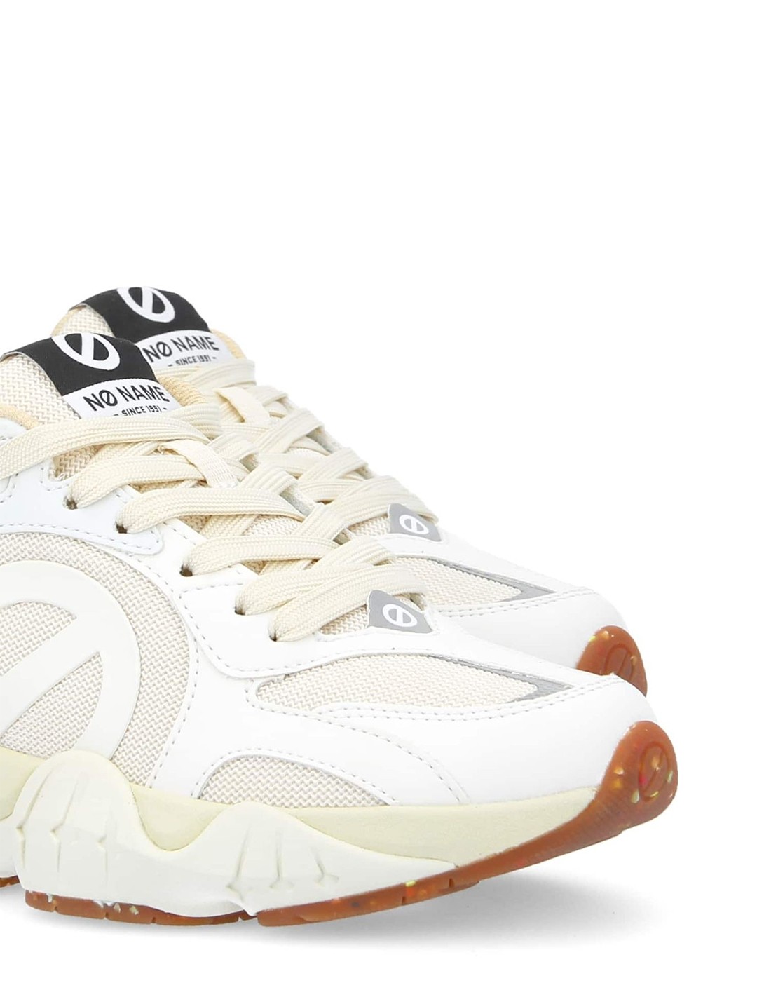 no name Baskets tendance femme krazee runner blanche/multicolore