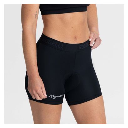 Sous-Short de Vélo Femme avec Peau Rogelli Noir
