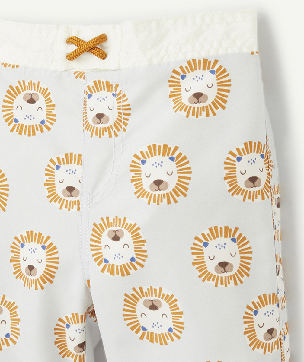 LASSIGSHORT DE BAIN ANTI-UV BÉBÉ GARÇON BLEU AVEC IMPRIMÉ LION