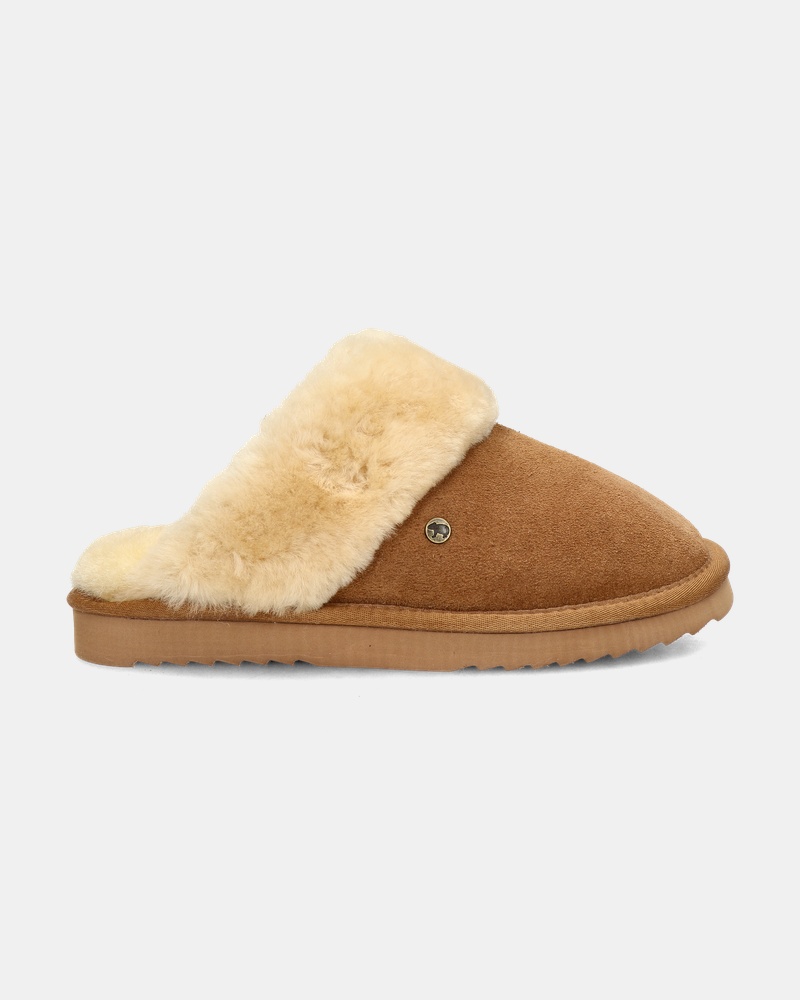 Warmbat Australia Flurry Pantoffels  - cognac